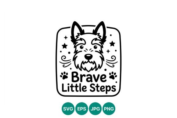 Brave Little Steps Dog Face Vector Review