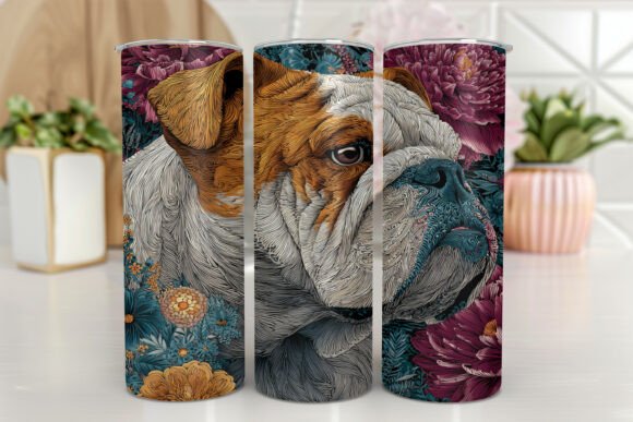 Bulldog Cute Dog Watercolor Design Review