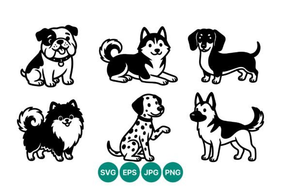 Cartoon Dog Collection Vector Review