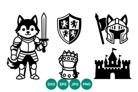 Cartoon Dog Knight Embroidery Design Review