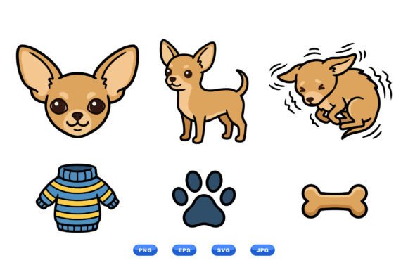 Chihuahua Cute Dog Clipart Set Review