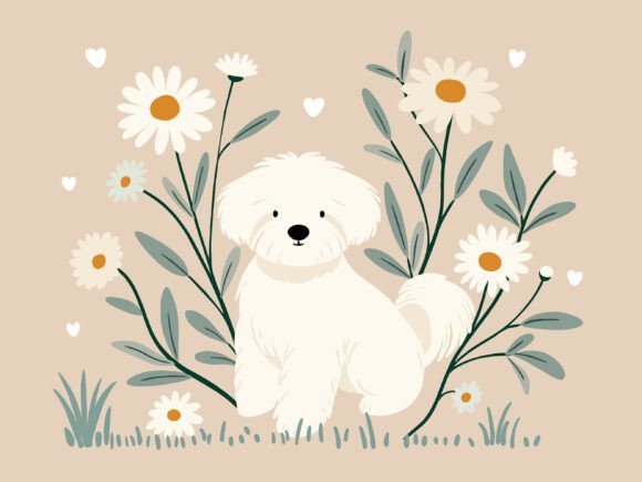Cute Maltese Dog Vector Clipart Review
