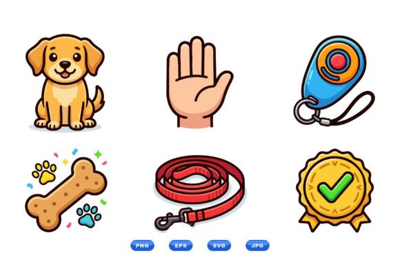 Cute Puppy Dog Clipart Icons Review