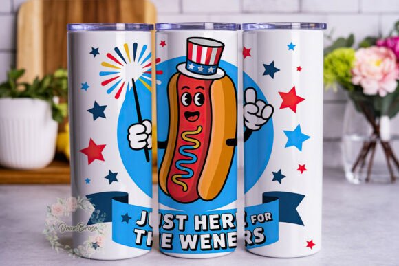 Festive Hot Dog Tumbler Wrap