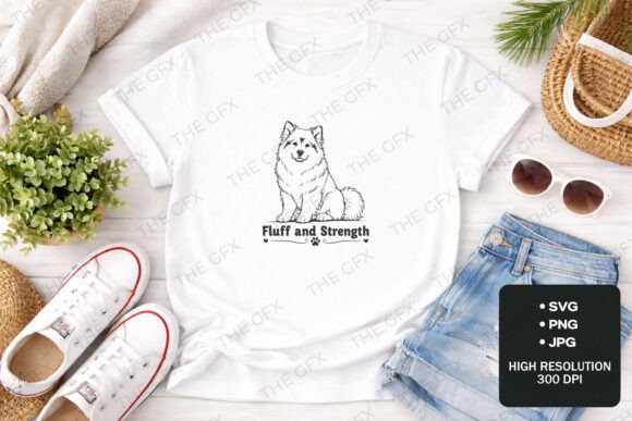 Fluffy Alaskan Malamute Line Art Review