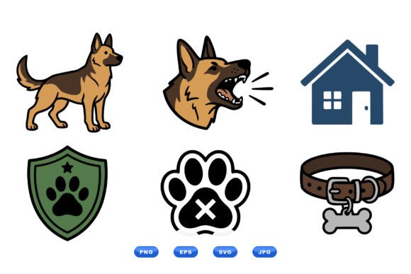 German Shepherd Dog Icon Set Review