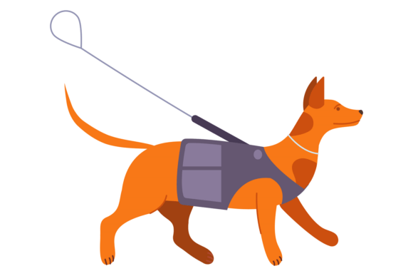 Guide Dog on Leash