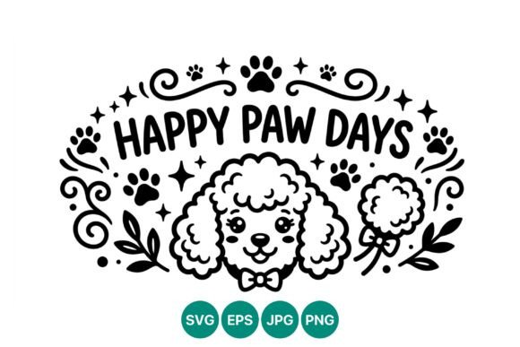 Happy Paw Days Dog Face Vector Review