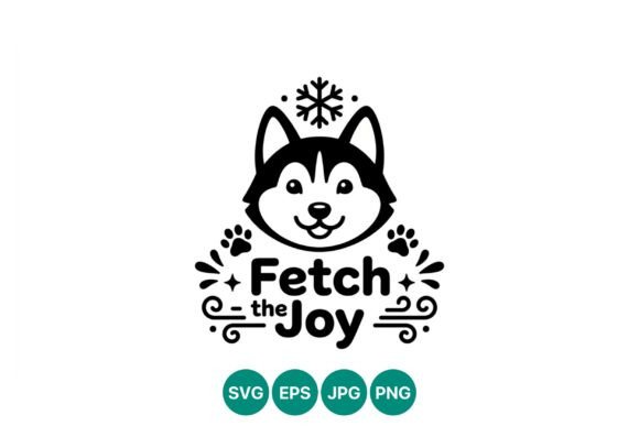 Husky Dog Face with Fetch Joy Embroidery Review