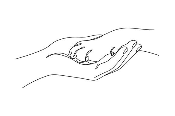 Mother Dog Hands Line Art Review