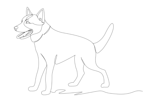 One Line of an Australian Cattle Dog Review