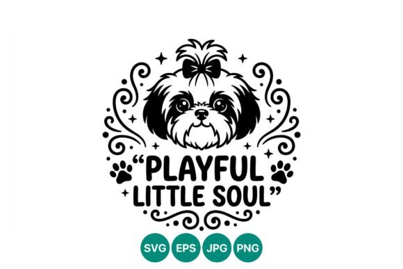 Playful Little Soul Shih Tzu Dog Vector Review