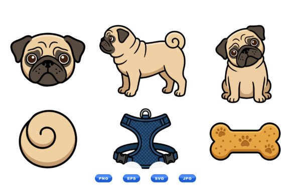 Pug Dog Clipart Collection Review